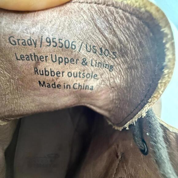 Warfield & Grand Porter Men’s Cap Toe Shoe Boot Chestnut Size 10.5 - Picture 7 of 10